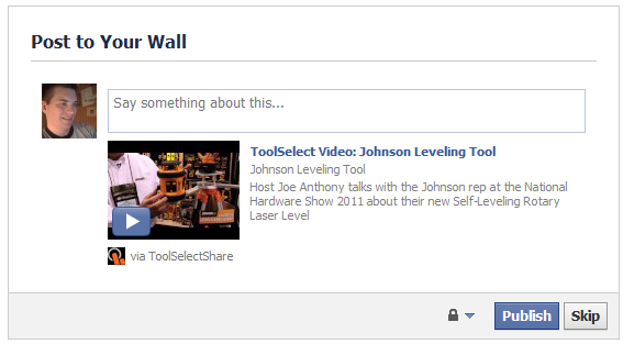 Facebook Share Dialog