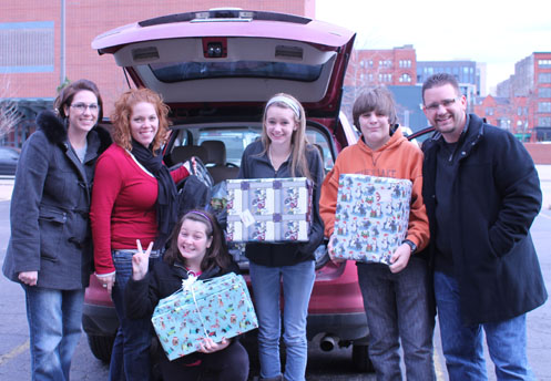FamilyPromise_01 The MINDSCAPErs give back, delivering gifts to families in need through Family Promise of Grand Rapids